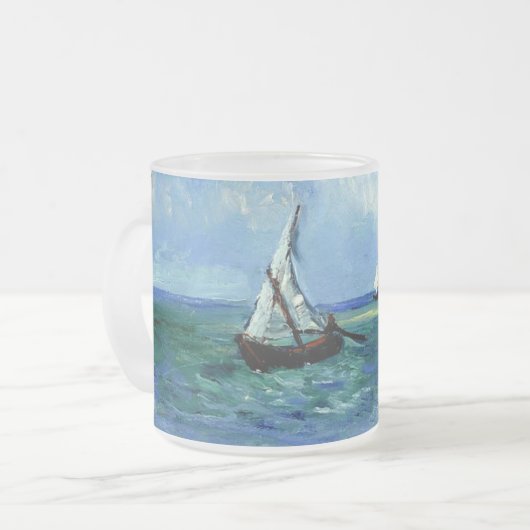 Van Gogh - Seascape Matglas Koffiemok (Voorkant links)