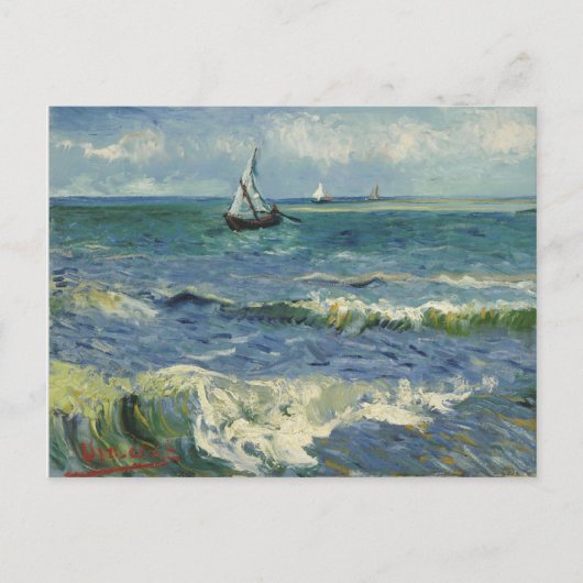 Van Gogh Seascape Post Card Briefkaart (Voorkant)