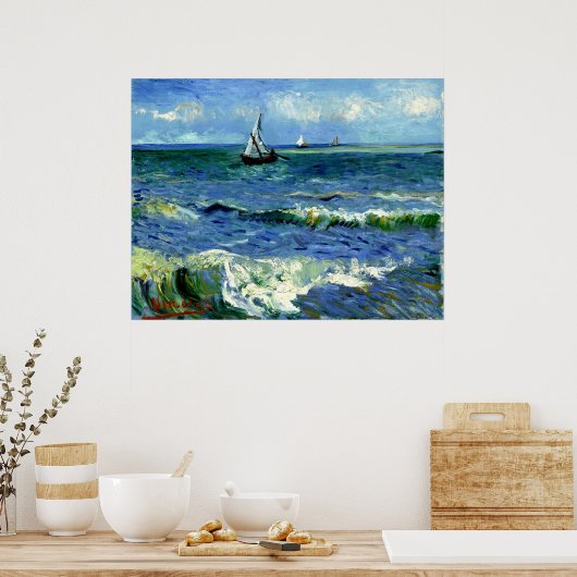 Van Gogh - Seascape Poster (Keuken)