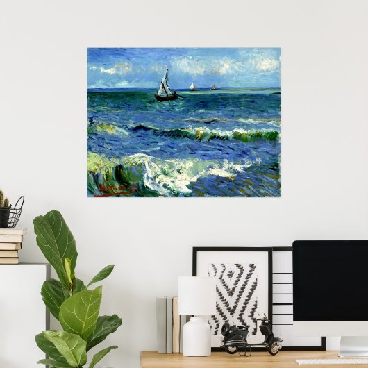 Van Gogh - Seascape Poster (Thuiskantoor)