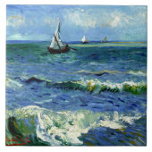 Van Gogh - Seascape Tegeltje (Voorkant)