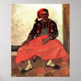 Van Gogh, Seated Zouave, -impressionisme Art Poster
