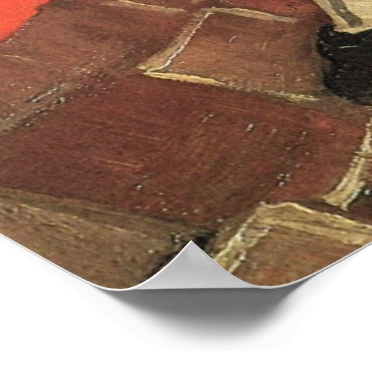 Van Gogh, Seated Zouave, -impressionisme Art Poster (Hoek)