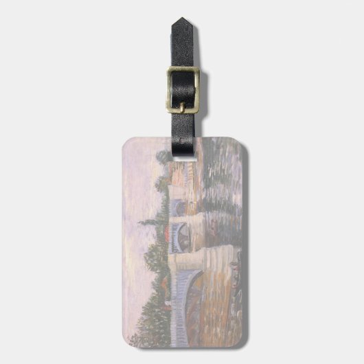 Van Gogh Seine, met Pont del Grande Jette Bagagelabel (Voorkant verticaal)