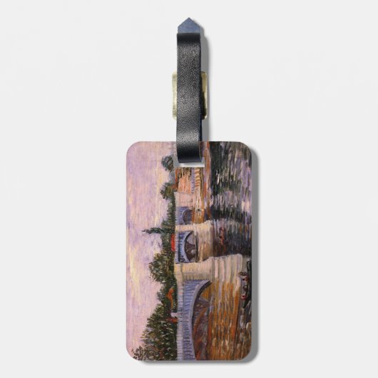 Van Gogh Seine, met Pont del Grande Jette Bagagelabel (Achterkant verticaal)