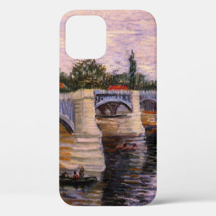 Van Gogh Seine, met Pont del Grande Jette iPhone 12 Hoesje