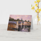 Van Gogh Seine, met Pont del Grande Jette Kaart (Gele Bloem)
