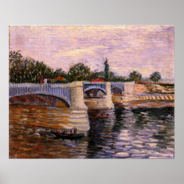 Van Gogh Seine, met Pont del Grande Jette Poster