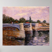 Van Gogh Seine, met Pont del Grande Jette Poster (Voorkant)