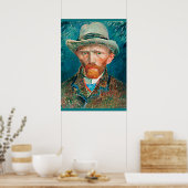 Van Gogh - Self-Portrait, 1887 Poster (Keuken)