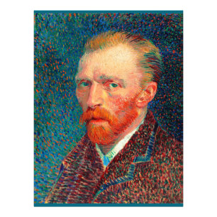 Van Gogh - Self-Portrait, 1887, Vincent van Gogh, Foto Afdruk