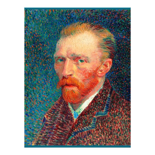 Van Gogh - Self-Portrait, 1887, Vincent van Gogh, Foto Afdruk (Voorkant)