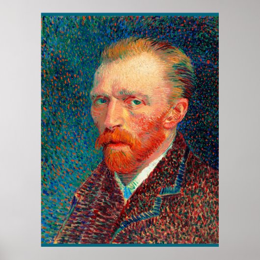 Van Gogh - Self-Portrait, 1887, Vincent van Gogh, Poster (Voorkant)