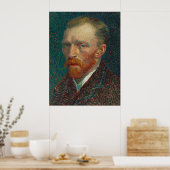 Van Gogh Self Portrait Art Painting Poster (Keuken)