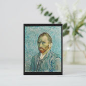 Van Gogh, Self-Portrait, Art Post Card Briefkaart (Staand voorkant)