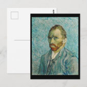 Van Gogh, Self-Portrait, Art Post Card Briefkaart (Voorkant / Achterkant)