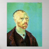 Van Gogh Self Portrait (bestemd voor Paul Gauguin) Poster (Voorkant)