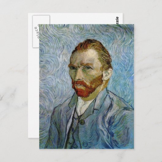 Van Gogh Self-Portrait Briefkaart (Voorkant / Achterkant)
