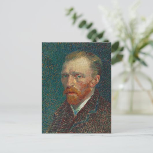Van Gogh Self Portrait Briefkaart (Staand voorkant)