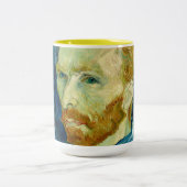 Van Gogh Self Portrait Coffee Mug Tweekleurige Koffiemok (Center)