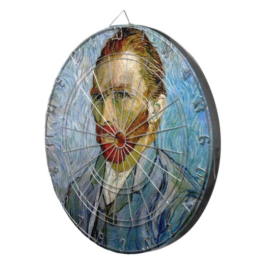 Van Gogh Self Portrait Dartbord (Voorkant Rechts)