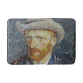 Van Gogh Self Portrait Grey Felt Pet schilderkunst Badmat (Voorkant)