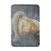 Van Gogh Self Portrait Grey Felt Pet schilderkunst Badmat (Voorkant Verticaal)