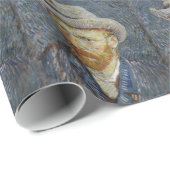 Van Gogh Self Portrait Grey Felt Pet schilderkunst Cadeaupapier (Rol Hoek)