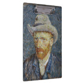 Van Gogh Self Portrait Grey Felt Pet schilderkunst Klembord (Rechts)