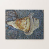 Van Gogh Self Portrait Grey Felt Pet schilderkunst Legpuzzel (Horizontaal)