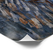 Van Gogh Self Portrait Grey Felt Pet schilderkunst Poster (Hoek)