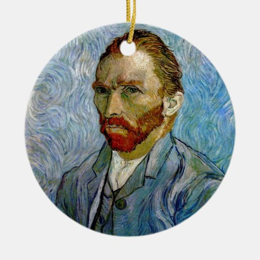 Van Gogh Self Portrait Keramisch Ornament (Voorkant)