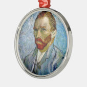 Van Gogh Self Portrait Metalen Ornament (Links)