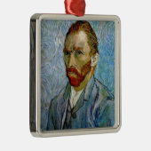 Van Gogh Self Portrait Metalen Ornament (Rechts)