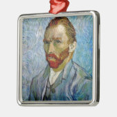 Van Gogh Self Portrait Metalen Ornament (Links)