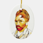 Van Gogh Self Portrait New Hairdo Keramisch Ornament (Voorkant)