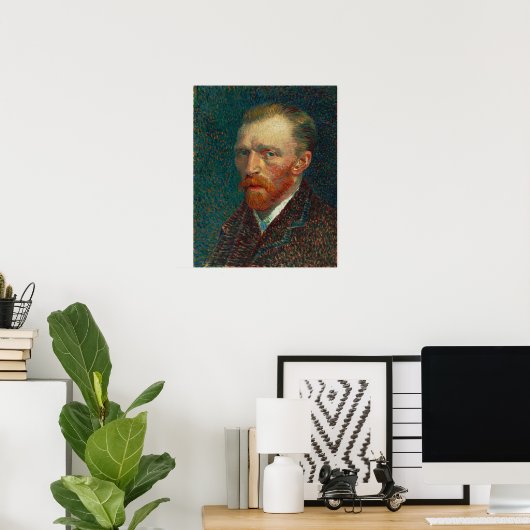 Van Gogh - Self-Portrait Poster (Thuiskantoor)