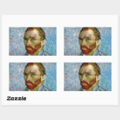 Van Gogh Self Portrait Rechthoekige Sticker (Vel)
