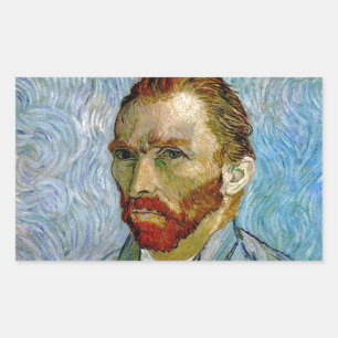 Van Gogh Self Portrait Rechthoekige Sticker