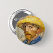 Van Gogh - Self-Portrait Ronde Button 5,7 Cm (Voorkant /achterkant)