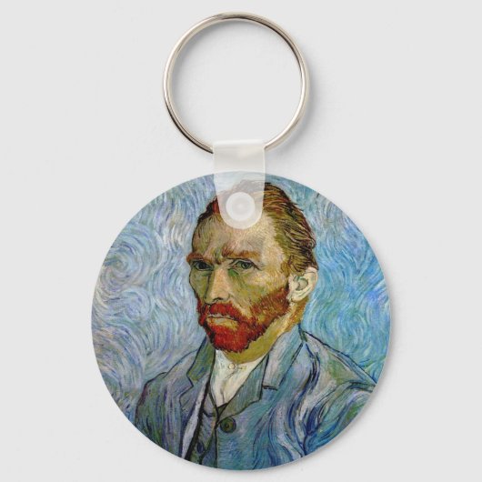 Van Gogh Self Portrait Sleutelhanger (Voorkant)