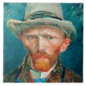 Van Gogh - Self-Portrait Tegeltje (Voorkant)