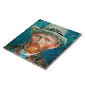 Van Gogh - Self-Portrait Tegeltje (Zijkant)