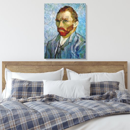 Van Gogh Self Portrait Wrapped Canvas (Insitu (Slaapkamer))