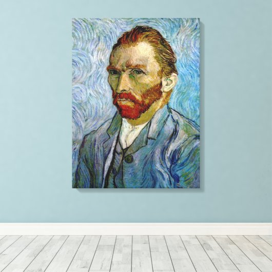 Van Gogh Self Portrait Wrapped Canvas (Insitu (Houten vloer))