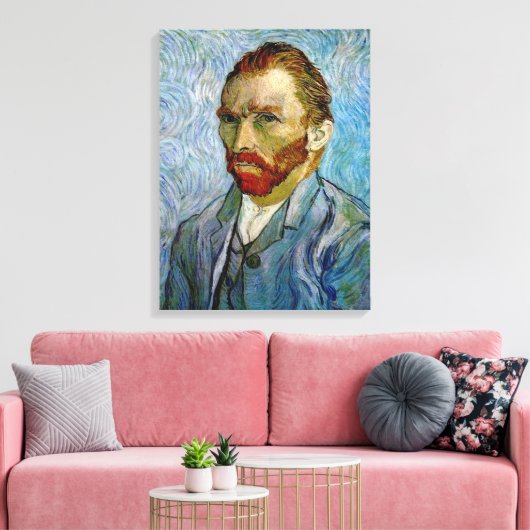 Van Gogh Self Portrait Wrapped Canvas (Insitu (Woonkamer))