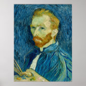 Van Gogh Self Portret Famous Old Art Wall Poster (Voorkant)