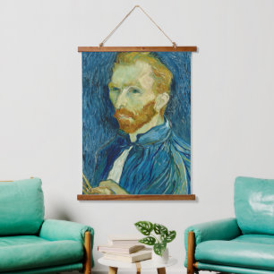 Van Gogh Self Portret Famous Old Art Wood Wall Hangend Wandkleed