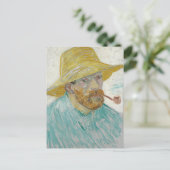 Van Gogh Self Portret met Briefkaart Pipe (Staand voorkant)