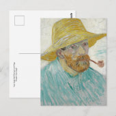 Van Gogh Self Portret met Briefkaart Pipe (Voorkant / Achterkant)